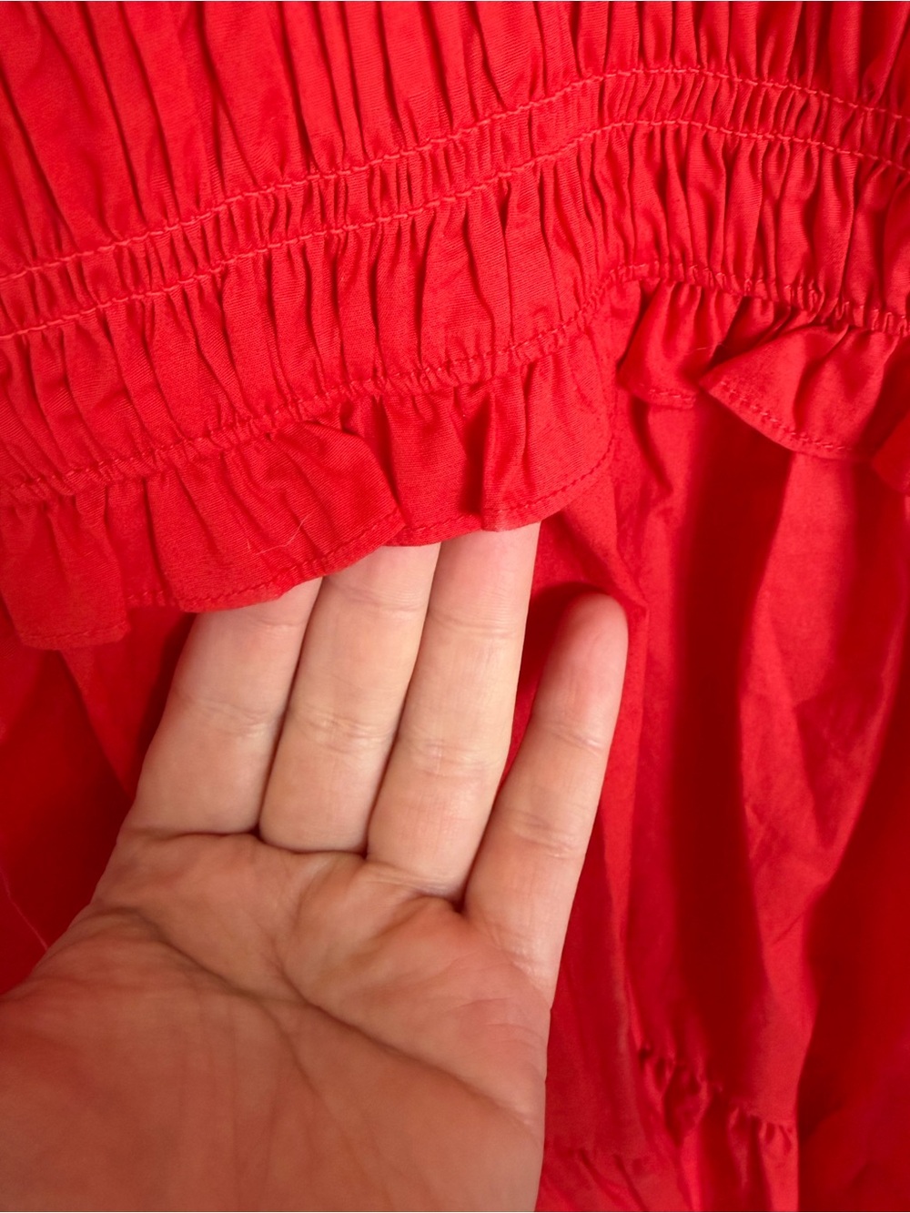 Sea New York “Gaia” Scarlet Smocked Dress, Size 10 - EUC - Picture 13 of 13